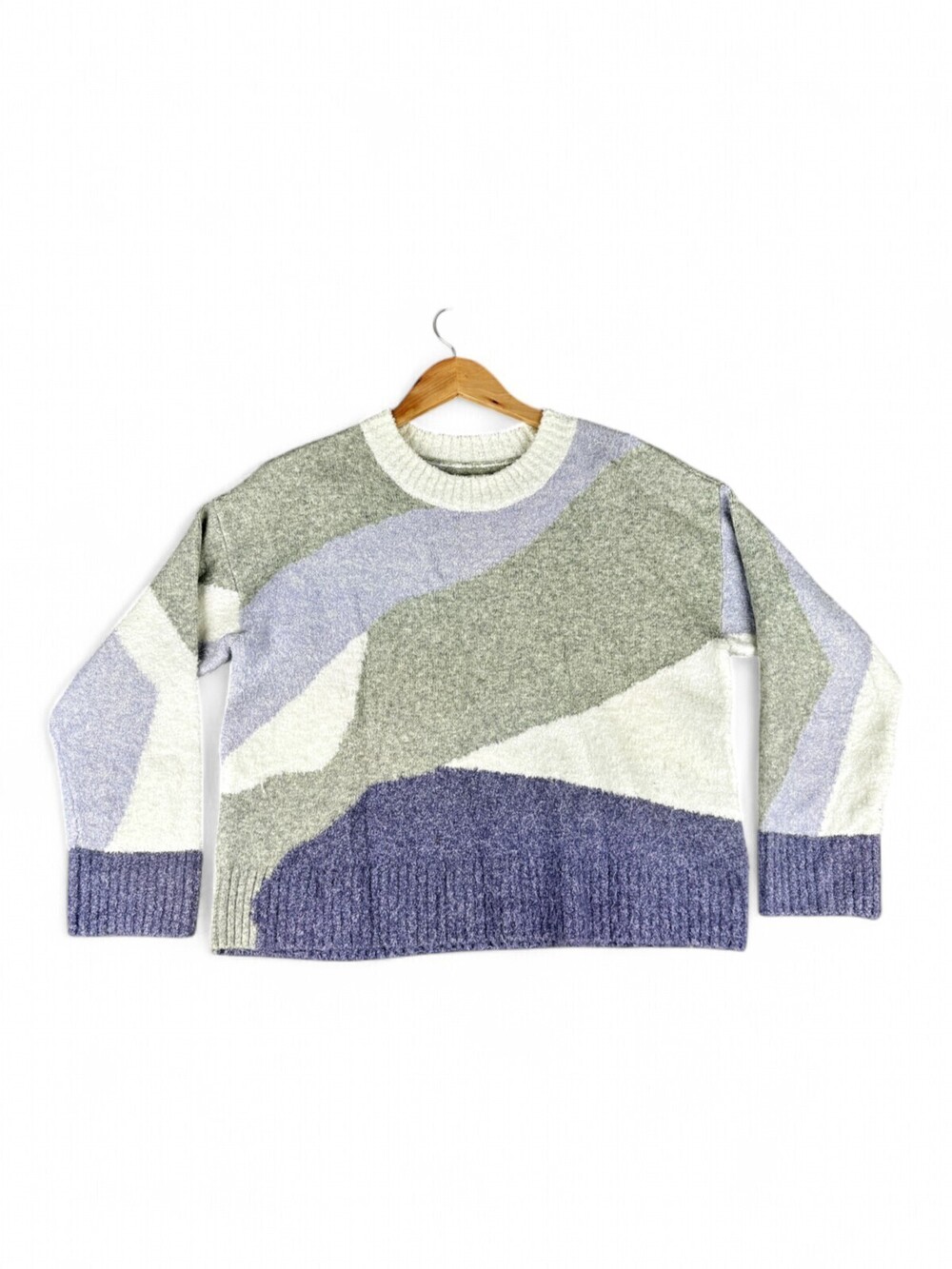Lou & Grey Colorblock Crewneck Sweater - M
